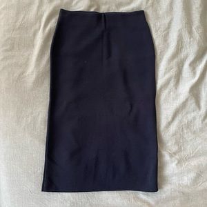 NWOT Wool blend COS Pencil Skirt in Navy Bllue, size XS